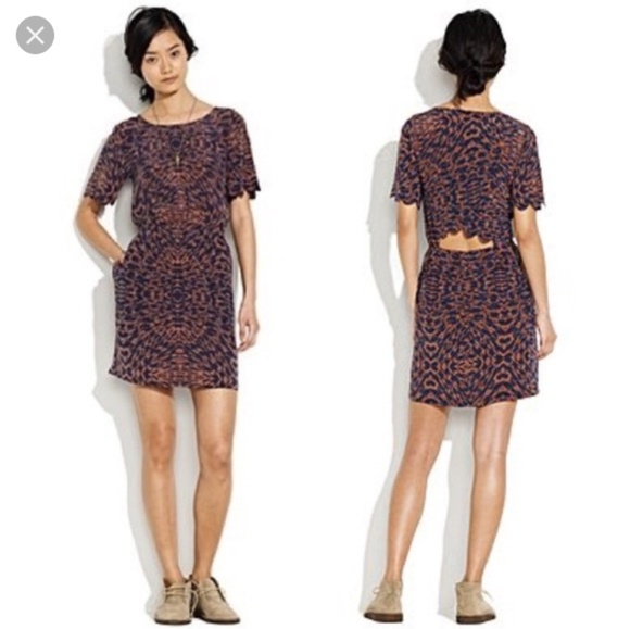 Madewell Dresses & Skirts - Madewell Broadway & Broom Skywriter silk dress 0